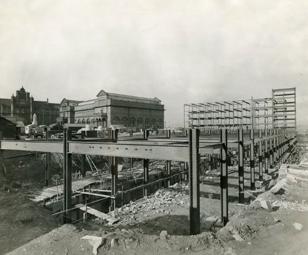 Library Archive image: Foundations for the Maxwell Building