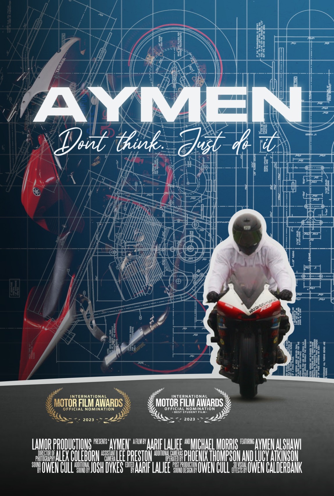 The poster for Aymen Don't Think Just Do It