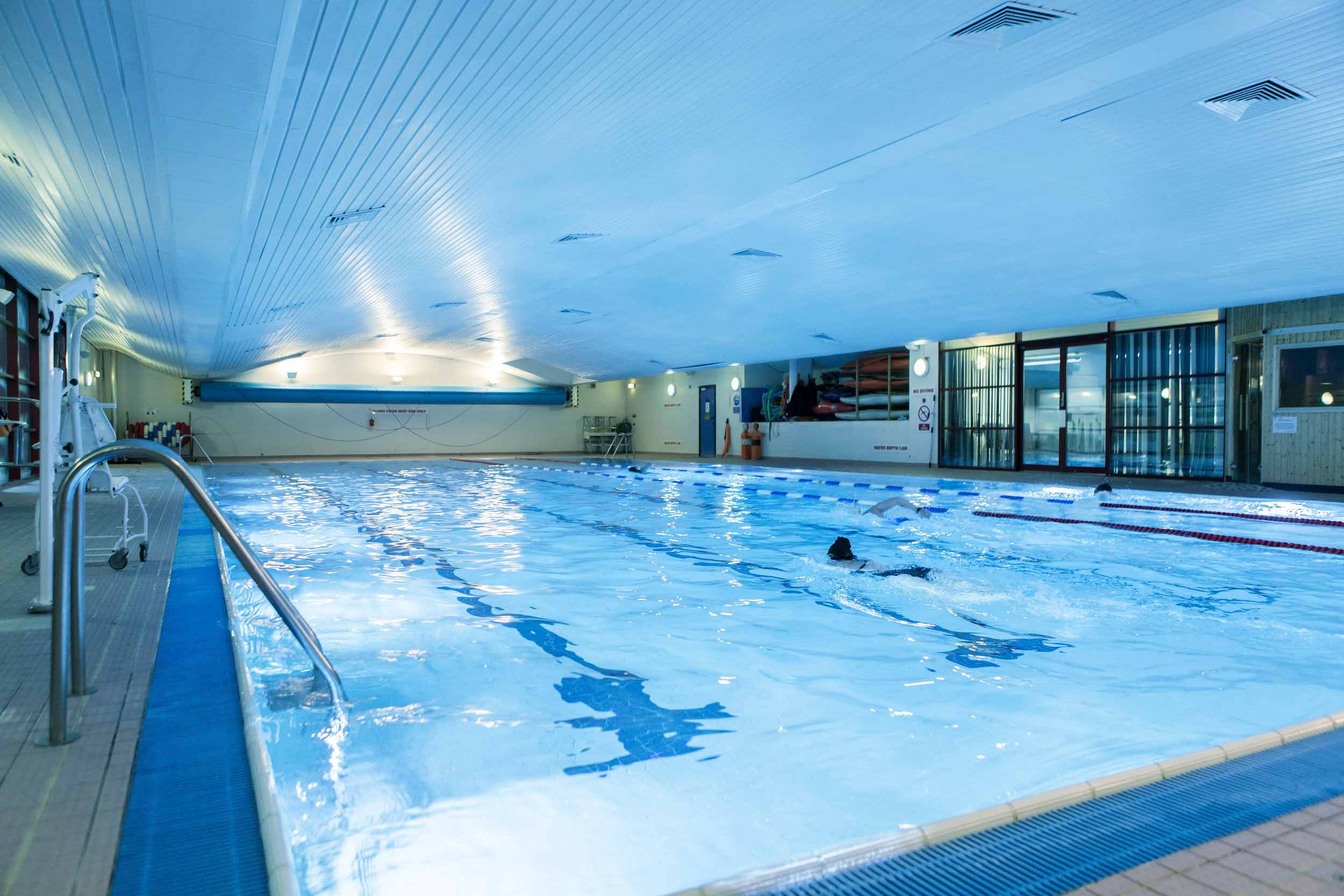 Swimming pool within the Sports Centre