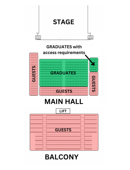 Maxwell Hall seating plan