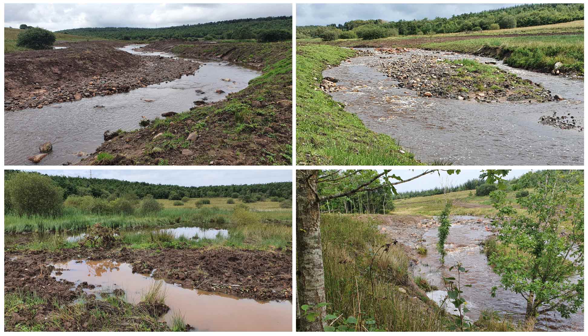 restored River Keekle in West Cumbria