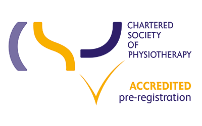 Chartered Society of Physiotherapy (accredited pre-registration) logo