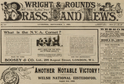 An image of an early Brass Band News cover