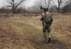 Image of soldier walking