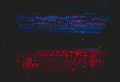 Coding and lit up keyboard