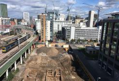 Archaeology dig in Manchester city centre