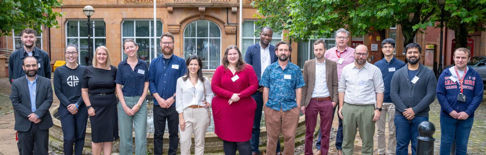 Group of University Fellows outside the University