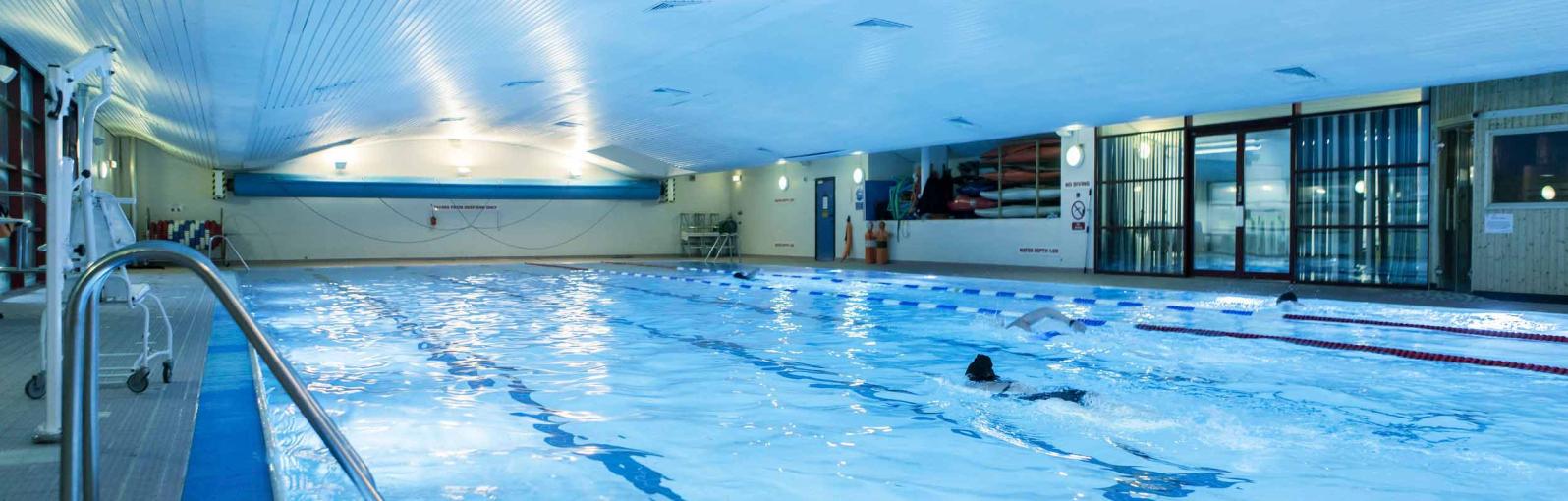 Swimming pool within the Sports Centre