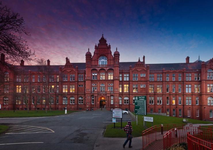 Peel Building at dusk