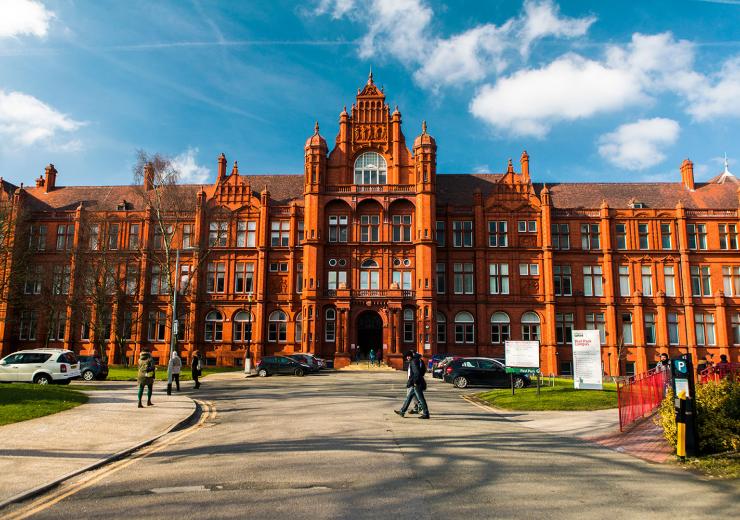 Front view of Peel Building, University of Salford