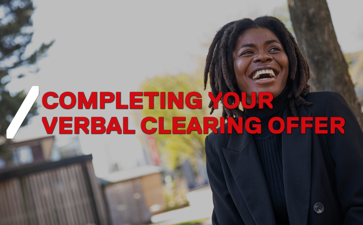 Completing your verbal clearing offer